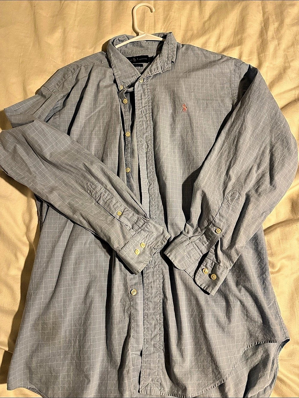 Ralph Lauren Yarmouth Windowpane Check Button-Down Shirt Checkered Button Down